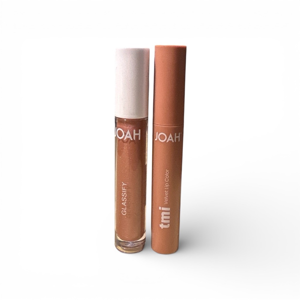 JOAH Lip Gloss Set - Soft Peach and Glittering Gold - Picture 5 of 5